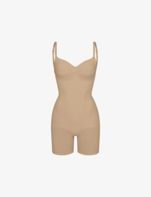 SKIMS Fits Everybody Cami Thong Bodysuit in Brown