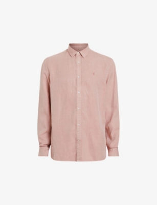 ALLSAINTS: Laguna tonal-stitch regular-fit woven shirt