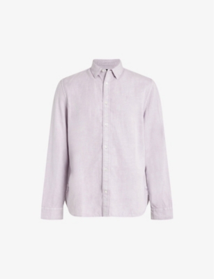 ALLSAINTS: Laguna tonal-stitch regular-fit woven shirt