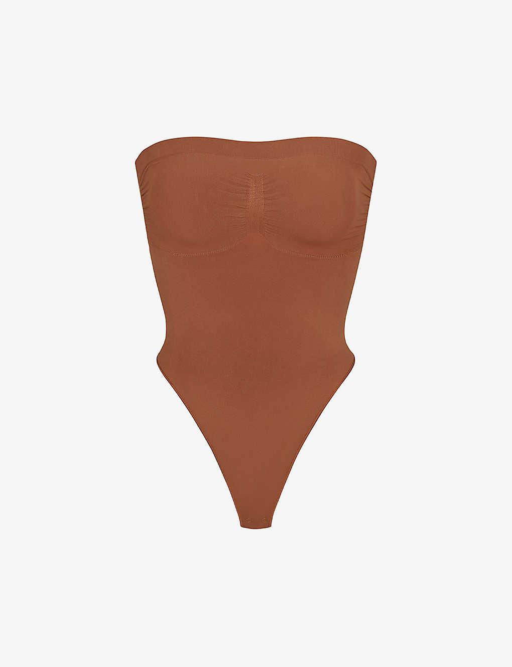 Skims Womens Bronze Seamless Sculpt Fitted Stretch-woven Body In Brown