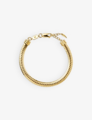 MISSOMA: Camail 18ct recycled yellow gold-plated brass bracelet