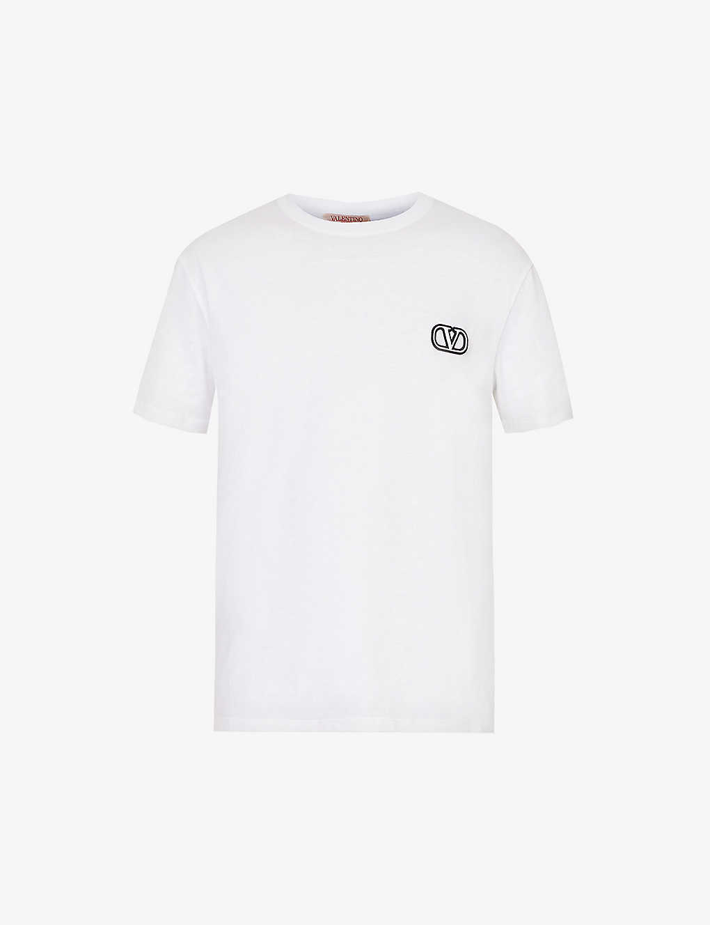 Valentino T-shirt Jersey Print Vltn In White