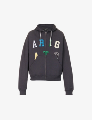 AXEL ARIGATO - Legend brand-appliqué regular-fit organic-cotton hoody ...