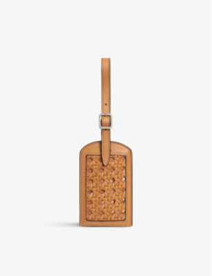 AVITEUR: Leather luggage tag 12.5cm