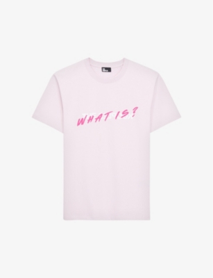 The Kooples Mens Pale Pink Logo-print Cotton-jersey T-shirt