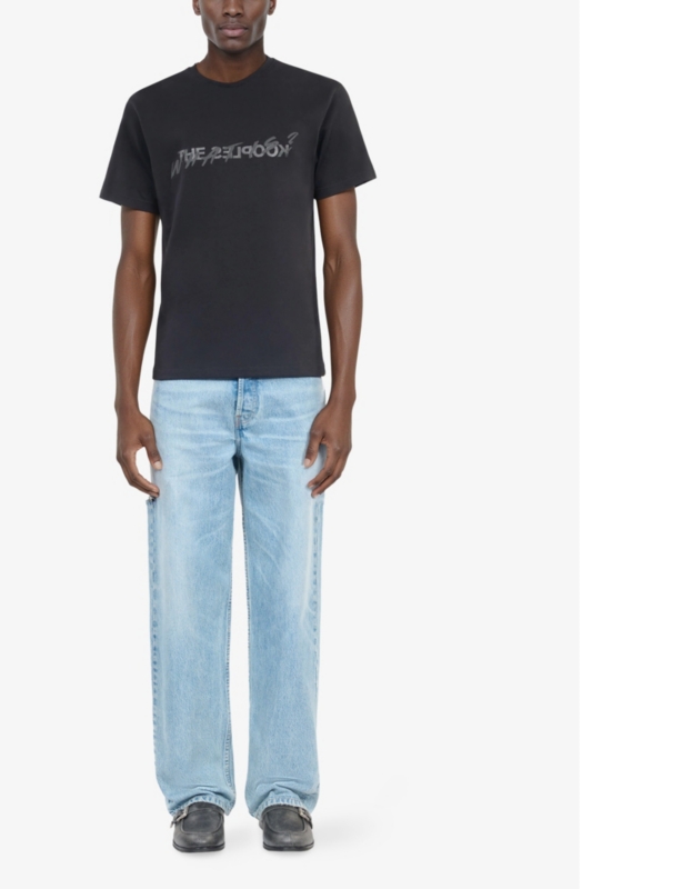 Logo text-print cotton-jersey T-shirt