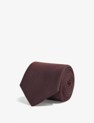 REISS: Ceremony textured silk tie