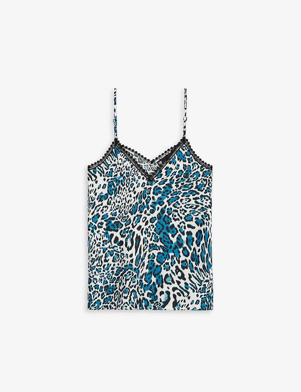 The Kooples Printed Camisole Top In Blue