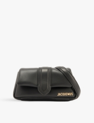 Jacquemus Womens Black Le Petit Bambino Puffy Leather Shoulder Bag