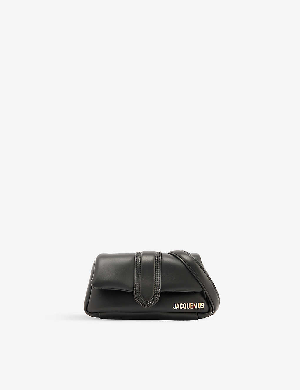 Jacquemus Womens Black Le Petit Bambino Puffy Leather Shoulder Bag