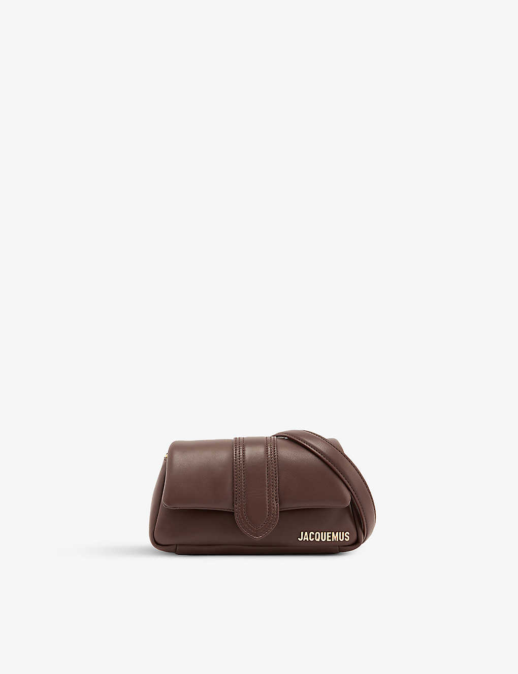 Jacquemus Womens Medium Brown Le Petit Bambino Puffy Leather Shoulder Bag