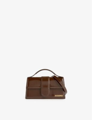 Jacquemus Midnight Brown Le Grand Bambino Leather Top-handle Bag