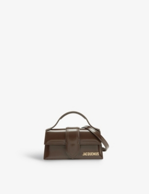 JACQUEMUS: Le Bambino Box leather top-handle bag