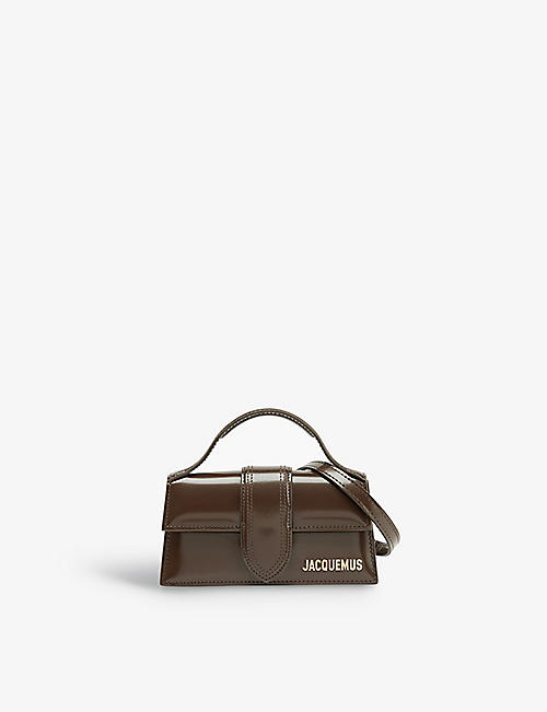 JACQUEMUS: Le Bambino Box leather top-handle bag