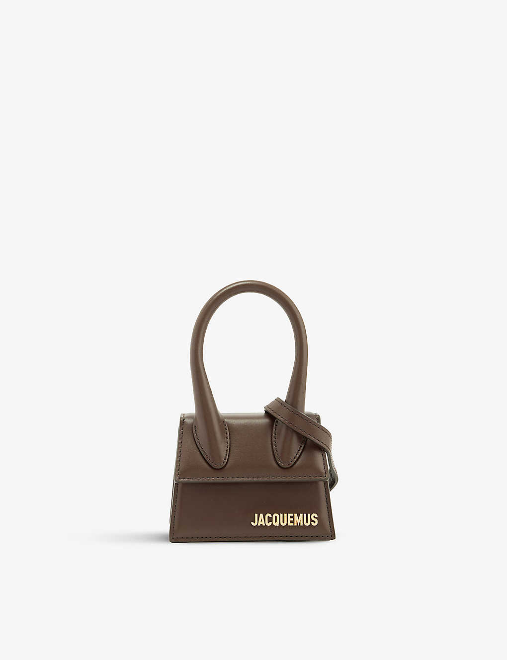 Jacquemus Midnight Brown Le Chiquito Leather Cross-body Bag
