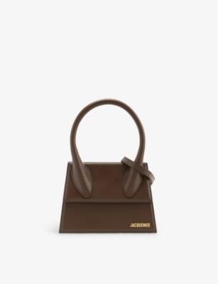 Jacquemus Midnight Brown Le Grand Chiquito Leather Top-handle Bag