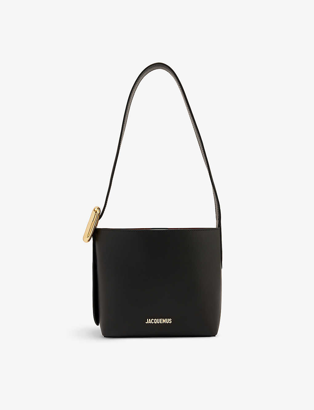 Jacquemus Black Le Petit Regalo Leather Shoulder Bag
