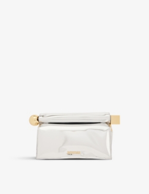 JACQUEMUS La Pochette Rond Carrè faux-leather clutch bag