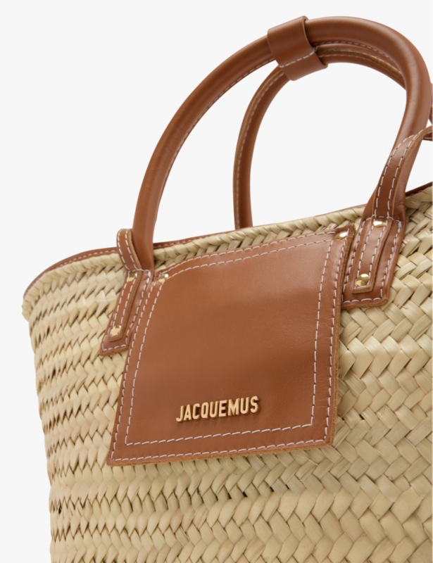 Le Panier Soleil palm-leaf tote bag