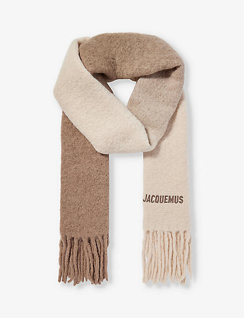 JACQUEMUS: L'echarpe Moisson alpaca wool-blend scarf