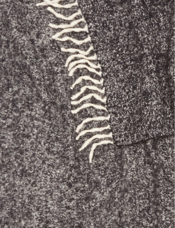 Pepe fringed-trim cashmere-blend throw 220cm x 135cm