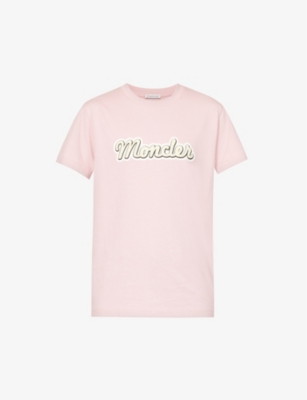 MONCLER: Logo-print cotton-jersey T-shirt