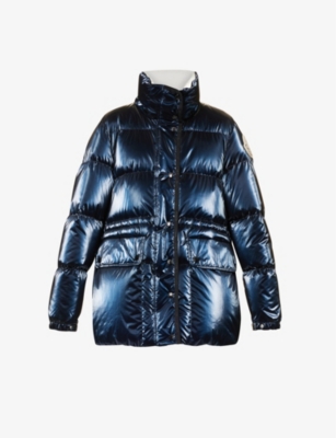 MONCLER: Herault funnel-neck shell-down jacket