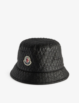 MONCLER: Brand-appliqué shell bucket hat
