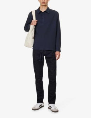 CITIZENS OF HUMANITY: London Brand-Patch Tapered-Leg Stretch-Denim Jeans