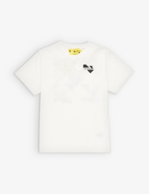 Off-White - Logo-Print Cotton-Jersey T-Shirt - Black Off-White