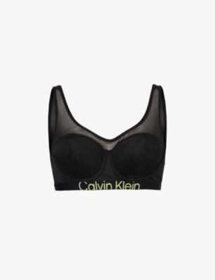 CALVIN KLEIN: Future stretch-mesh underwired bra