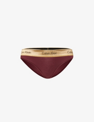 Calvin Klein Tawny Port Modern Cotton Knickers