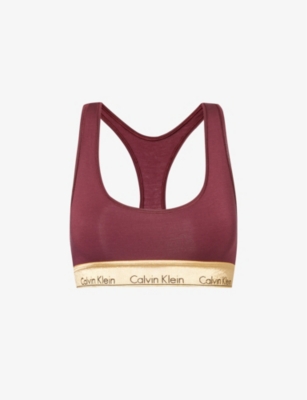 Calvin Klein Form To Body Lightly Lined Triangle Bralette In