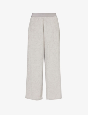 CALVIN KLEIN: Cozy relaxed-fit cotton-blend pyjama bottoms