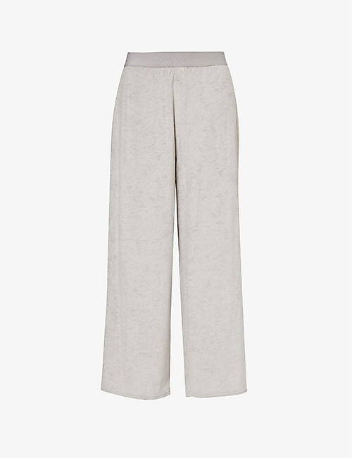 CALVIN KLEIN: Cozy relaxed-fit cotton-blend pyjama bottoms