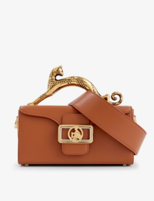 Lanvin Tan Pencil Cat Nano Leather Top-handle Bag