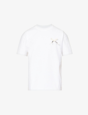 JACQUEMUS - Noeud bow-embellished cotton-jersey T-shirt | Selfridges.com