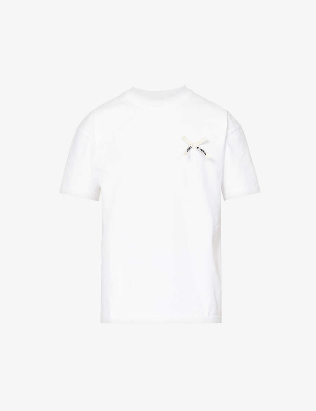 JACQUEMUS - Noeud bow-embellished cotton-jersey T-shirt | Selfridges.com