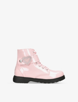 Lelli Kelly Kids' Girls Pink Faux Patent Leather Boots