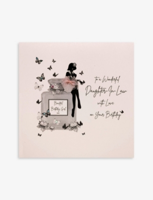 FIVE DOLLAR SHAKE: Daughter In Law Love On Birthday graphic-print greetings card 16cm x 16cm