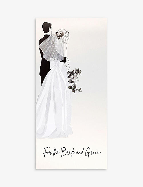 FIVE DOLLAR SHAKE: For The Bride And Groom graphic-print gift wallet 19cm x 19cm