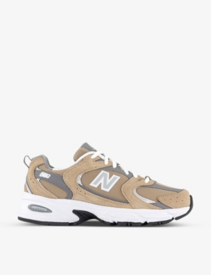NEW BALANCE - MR530 logo-embossed leather and mesh low-top trainers |  Selfridges.com
