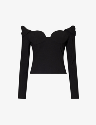Stretch Wool Blouse