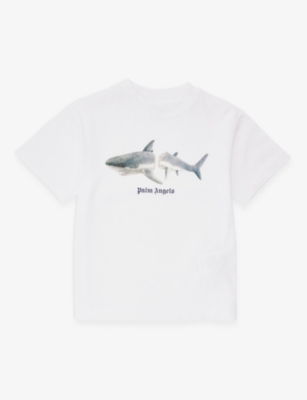 logo-print cotton T-shirt, Palm Angels Kids