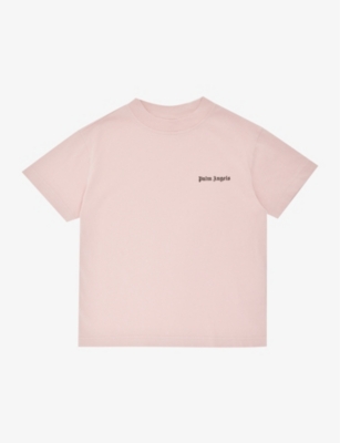 Palm Angels Logo Oversized T-shirt Black/Pink - The Shoe Box