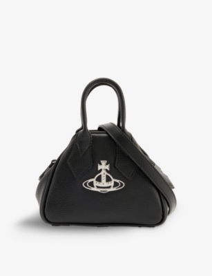 Vivienne Westwood Archive Yasmine Mini Recycled-polyester And Cotton-blend  Top-handle Bag in Black