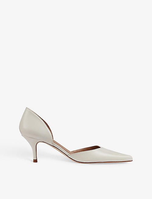 LK BENNETT: Harley d'orsay pointed leather courts