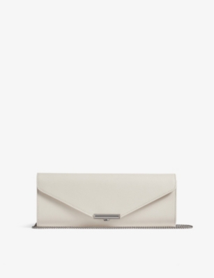 LK BENNETT: Lucille envelope-shape leather clutch bag