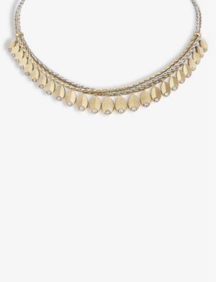 Cartier Yellow Gold, White Gold And Diamond Grain De Café Necklace