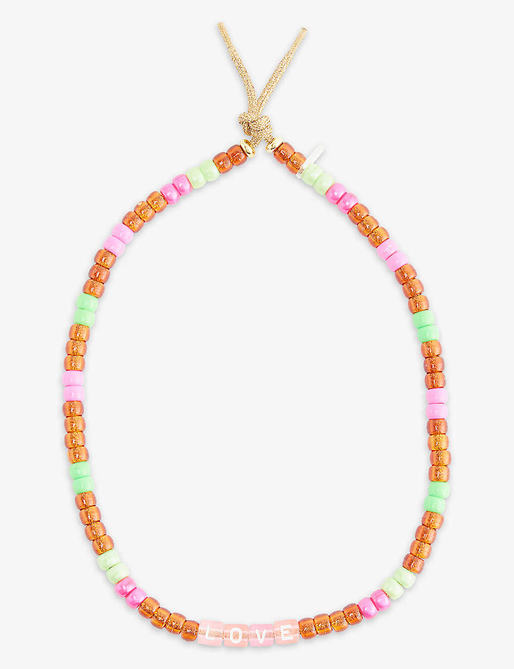 Love Beads By Lauren Rubinski Womens Multi Love Cord Bead Necklace